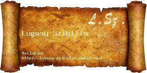 Lugosy Szibilla névjegykártya